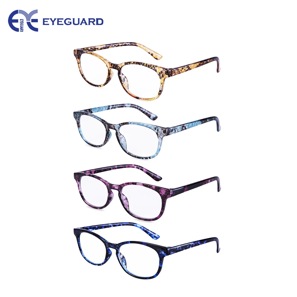 EYEGUARD читателей 4 Упак. Качество Мода яркие очки для чтения для женщин