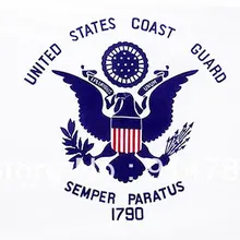 Флаг США, соединенный с США, флаг береговой охраны 90X150 см 3x5'