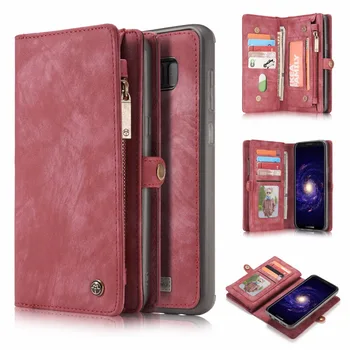 

For Samsung Galaxy S8 Plus Case cover Luxury Genuine Leather craft phone Cover Wallet Magnet Flip Stent Card slot For Samsung S8