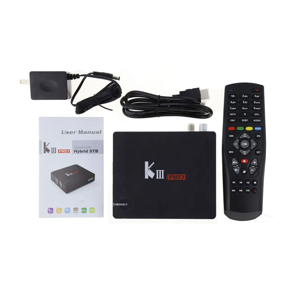 ТВ приставка MECOOL KIII PRO Amlogic S912 Android 7 1 Φ 3 ГБ 16 телевизионная поддержка Clines 2 4G/Φ Wi Fi