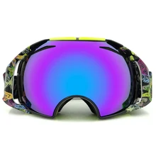 Professional ski goggles spectacles double lens anti-fog UV400 big ski glasses skiing snowboard men women snow goggles