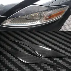 Крышка из углеродного волокна фар брови веко отделкой Стикеры для Ford Mondeo 2007-2013