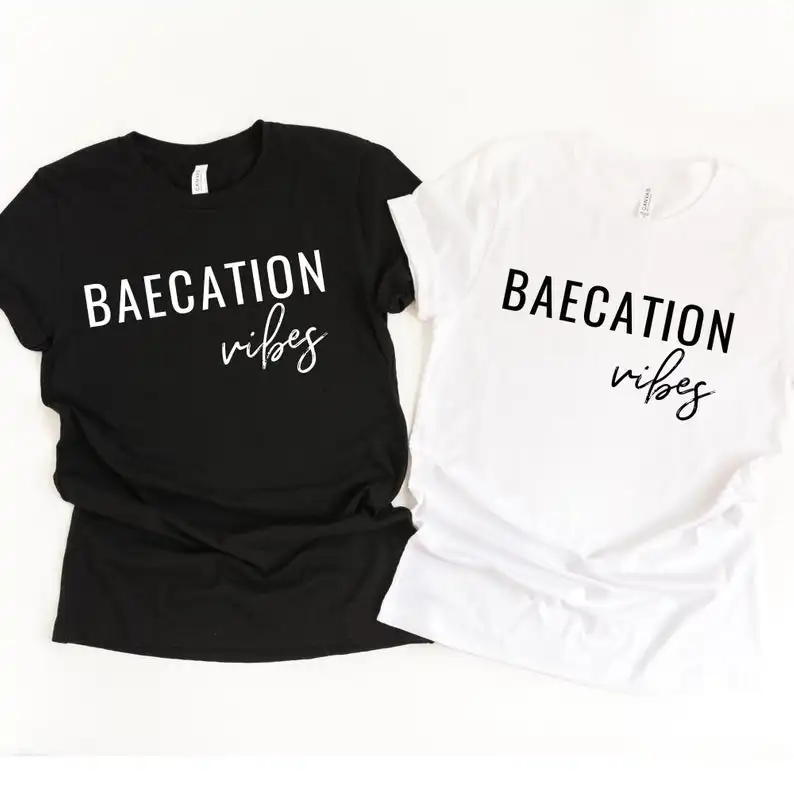 Sugarbaby New Arrival Baecation Shirt Couples Vacation Shirts Honeymoon Vibes Matching Honeymoon Shirts Wedding Gift T Shirts Aliexpress
