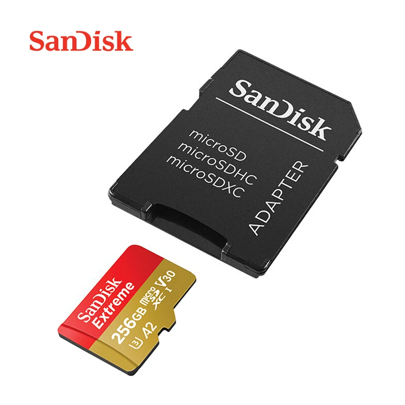 SanDisk Extreme и ультра Micro SD Card UHS-I 64 gb 128 gb 256 gb microSDXC C10 U3 V30 A2 32 GB microSDHC A1 TF карты для смартфона