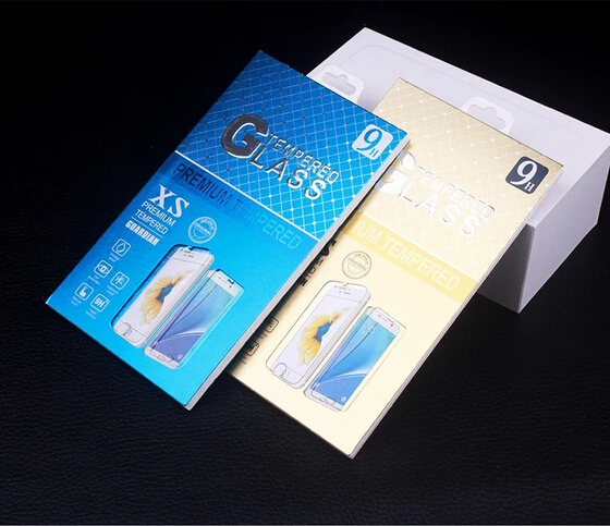 

empty Paper retail Packaging package box For iphone 7 6 5 Tempered Glass Surfacce Strong Premium 9H Screen Protective Film
