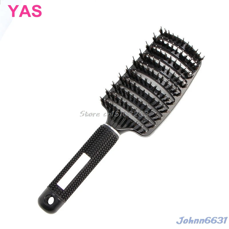 capelli massaggio del cuoio capelluto nylon setola pettine spazzola per capelli bagnati ricci detangle capelli spazzola