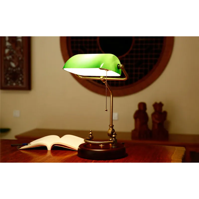 classic green desk lamp
