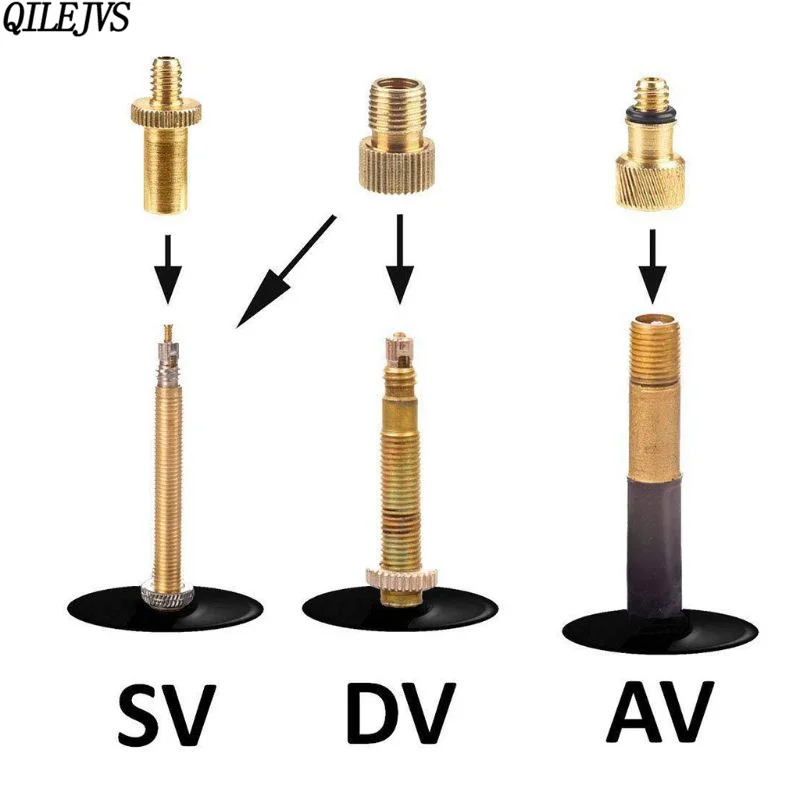 10 шт./партия адаптер клапана велосипеда для SV/AV/DV велосипед конвертер набор преобразования надувной иглы