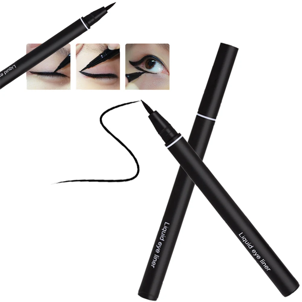 

2018 Fashion Professional Makeup Liner Waterproof Long Lasting Eye Liner Pen Tools Cheap Makeup Balck Liquid Eyeliner Pencil