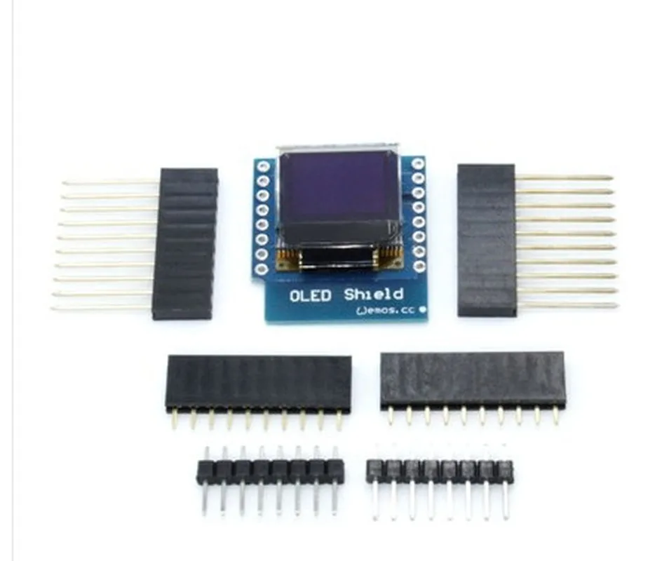 

0.66" inch 64x48 IIC I2C OLED Display Module SSD1306 Shield LCD Screen For WeMos D1 MINI ESP8266 ESP32 for Arduino AVR STM32