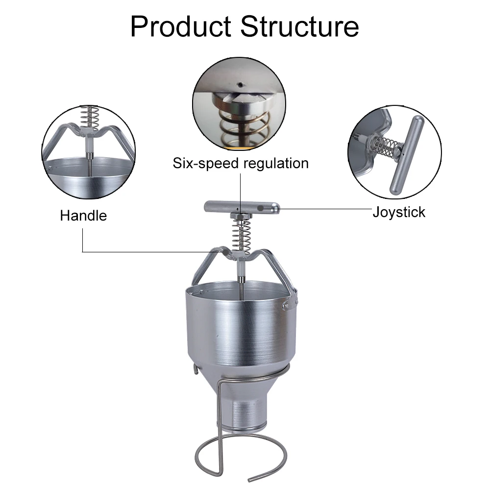 PY145 Manual Donut Depositor Dropper Plunger Dough Batter Dispenser