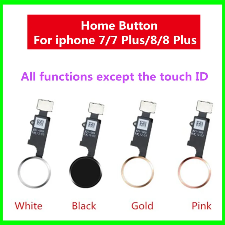 

1 pcs Home Button with Flex Cable for iPhone For iphone 7/7 Plus/8/8 Plus Flex Cable Universal Return Home Function