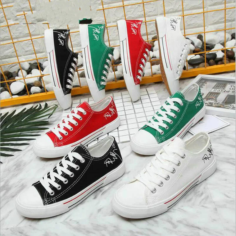 casual flat canvas shoes
