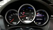 Cromato Opaco Interior Dashboard Meter Calibro Anello di Copertura Trim 3 pz per Porsche Macan 2014 2015 2016