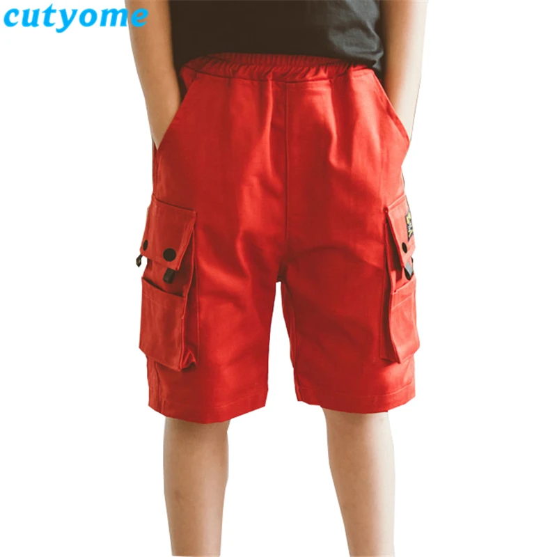 

Short Pants for Toddler Boy Cotton Solid Casual Children Summer Cargo Short Pants Kids Beach Short Trousers Teen Clothes 6 7 12