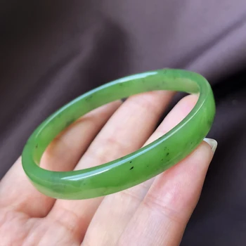 

h29#Russian jasper bracelet Russian apple green thin jade bracelet