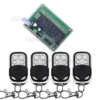 

DC12V 4CH Radio Wireless Remote Controller Lighting Power ON OFF System Working State adjusted Learning Code 315/433MHZ