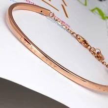 XXX 18k золотые браслеты новые женские Девушки мисс подарок браслеты Роза Счастливая звезда Украшенные модные трендовые ювелирные изделия вечерние настоящие