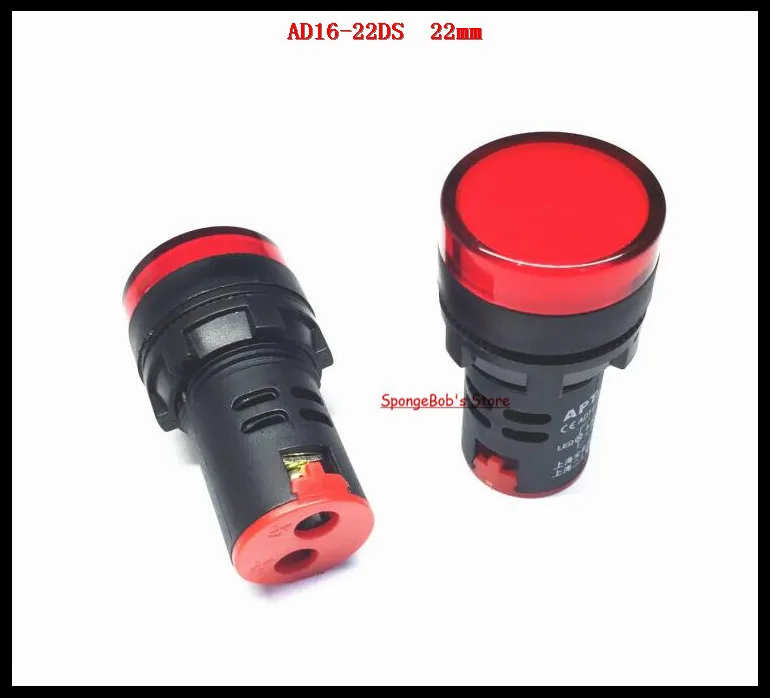 VictorsHome Indicator Light AC//DC 12V 20mA LED Flush Panel Mount Red Green Blue Yellow White 10 Pcs