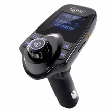 Coche Reproductor de Mp3 Bluetooth Manos Libres Kit de Coche Transmisor Fm Modulador de FM Inalámbrico Radio Adaptador AUX Audio Estéreo USB Cargador T11
