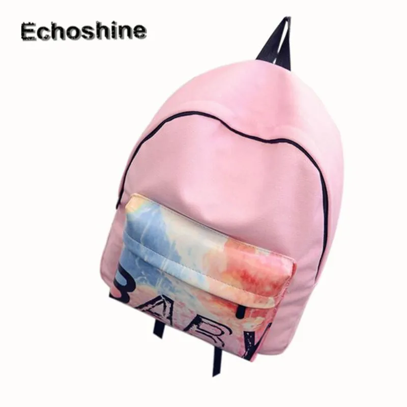 

2016 popular Girls Canvas School Bag Travel Backpack Satchel Women Shoulder Rucksack travel bag gift wholesale mochila feminine