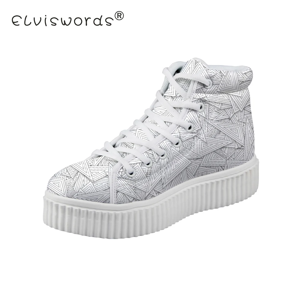 Adolescents cc3097by Chaussures De Elviswords Pour Customby cc4181by Plataformas Impression Plate cc3056by Mujer cc3062by cc3156by Femmes cc3094by Top Dames Géométrique Haute forme Plat cc3183by Mode F77AUwSq
