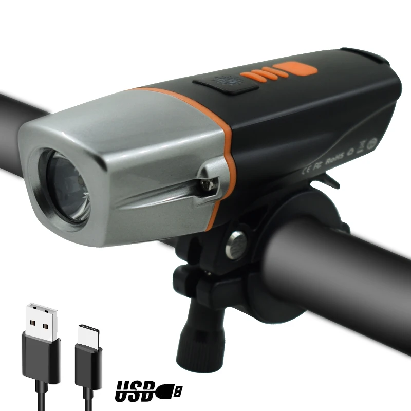 

New Intelligent Sensing Auto Start/Stop Bicycle Light USB Rechargeable LED Bike Front Headlight Cycling Torch Bike Lamp LED