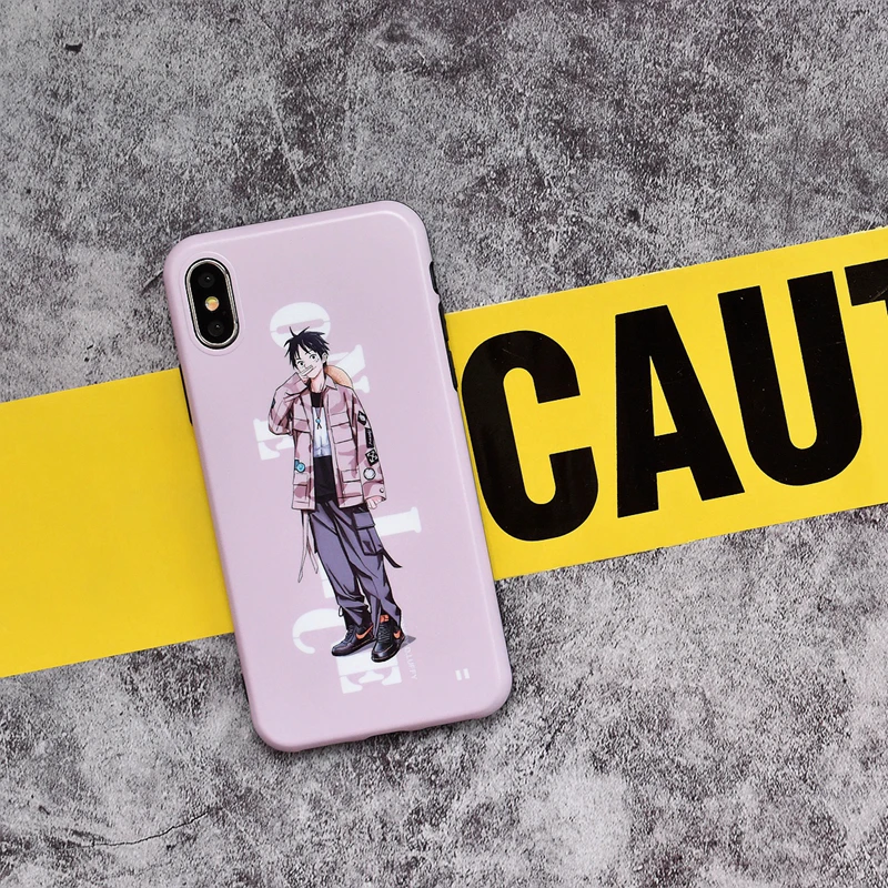 Anime japonés una pieza Zoro luffy Coque funda de teléfono para iphone 8 7 6 6 S Plus funda protectora cubierta para iphone X XR XS.