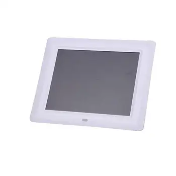 

7 Inch White Digital Photo Frame Electronic Album with MP3 Music WMA Playback Auto On/Off Timer Ultra Slim Design (EU Plug)