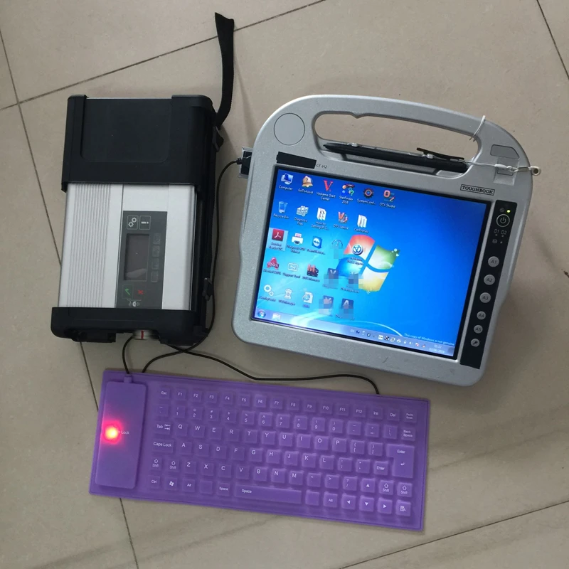Супер чип Mb Star C5 с новым программным обеспечением SSD,12 V-ediamo D-TS CF-H2 I5 диагностический ноутбук Лучший MB SD Подключение C5 Готовая работа