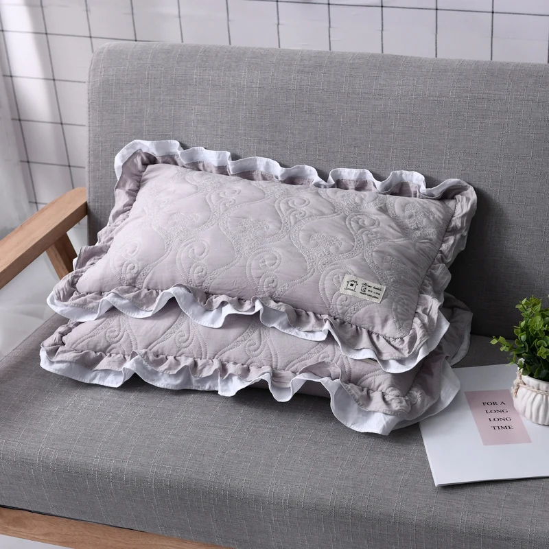 Кружевная моющаяся хлопковая гречневая подушка для здоровья|Подушки на кровать|
