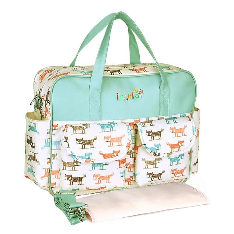 Baby Nappy Durable Bags Large Diaper Multifunction Handbag Waterproof Tote Mummy Messenger Baby Stroller Maternity Bag BB6051 (2)