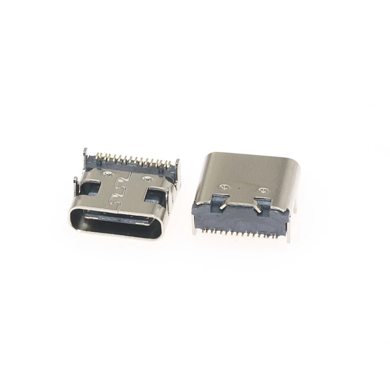 10 шт./партия USB3.1 16 pin type-C DIP плоский край 30 в 3A Micro USB Разъемы женский порт Jack хвост розетка электрические клеммы