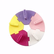 1 шт. Пластик Красочные Съемный ногтей обучение кадр ногтей Книги по искусству салон Инструменты Ложные Nail показать Рабочий стол практика комплект с типсы