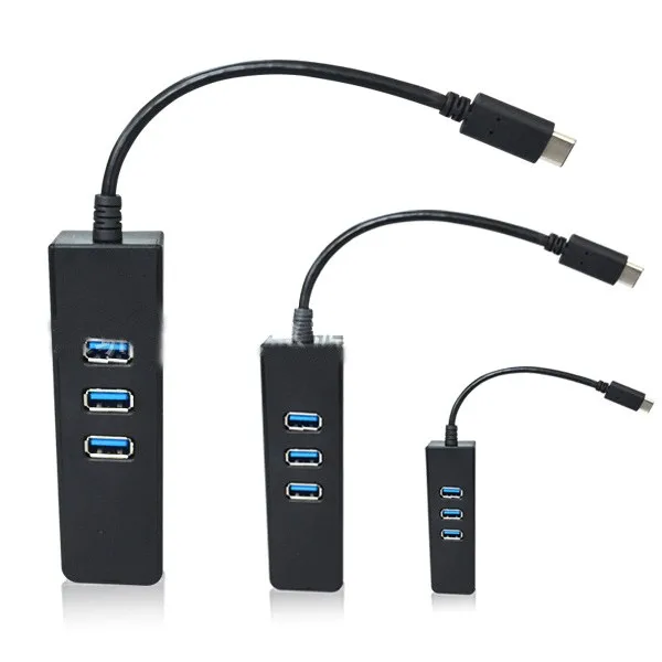 USB 3,1 Тип-c концентратор 3 Порты и разъёмы с RJ45 сетевой адаптер Тип C до USB 3,0 OTG с поддержкой Ethernet Сетевая карта для Macbook Air