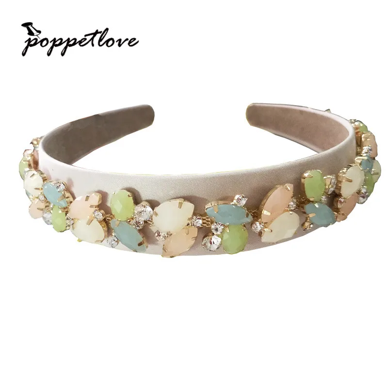 

Luxury HairBands Sparkly Korea Hot Fashion Women Hair Accessories Trendy Big Crystal Rhinestone Bridal Wedding Headband