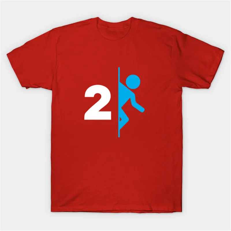 Игровая портальная 2 футболка с логотипом Aperture Portal Laboratories Мужская футболка для фанатов видеоигр футболка для PS3 xbox игры хлопковая футболка
