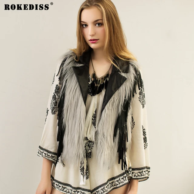 ROKEDISS 2017 Spring Autumn Winter Women Faux Fur Collar