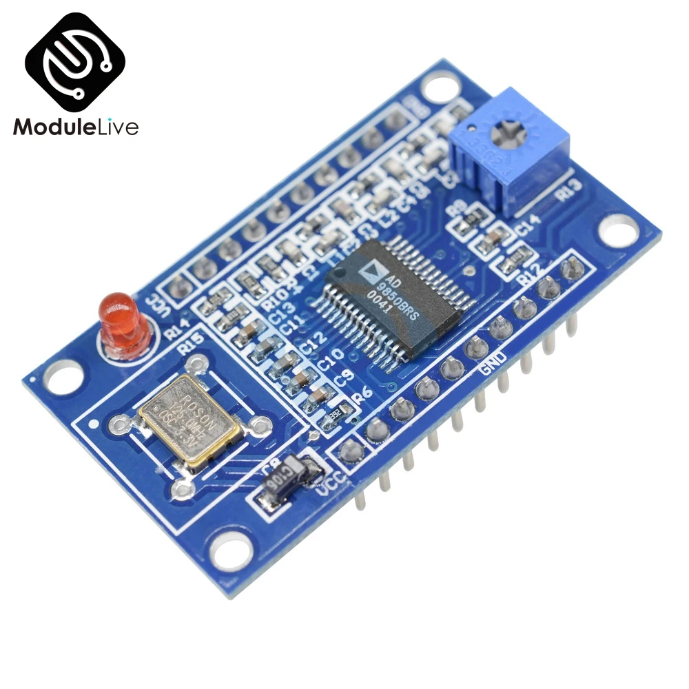 

AD9850 DDS Signal Generator Module 0-40MHz 2 Sine Wave And 2 Square Wave Output DIY Test Equipment TE439 Replace AD9851