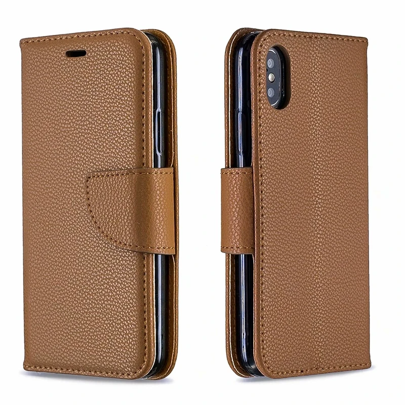 Кожаный чехол кошелек для Galaxy A51 A71 M10 M20 M30 A10 A20 A30 A40 A50 A70 Leechee книжка из ТПУ с
