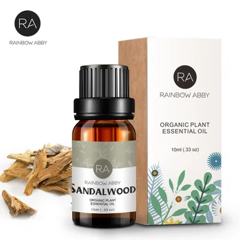 

100% Pure Essential Oils For Aromatherapy Diffusers Sandalwood Essential Oil 10ml Body Massage Oil Sterilization Wound Repairing