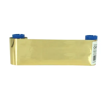 

2pcs Printer 1000 prints Gold Ribbon For Zebra PN 800015-106 Compatible CIM-K300F K300C K300F-OPTIMA K400C Card Printer Ribbon