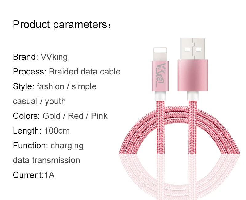 VVKing 1 м зарядное устройство кабель для iPhone iPad Xiaomi samsung мобильный телефон USB кабель для зарядки 8pin Micro Android type C синхронизация даты