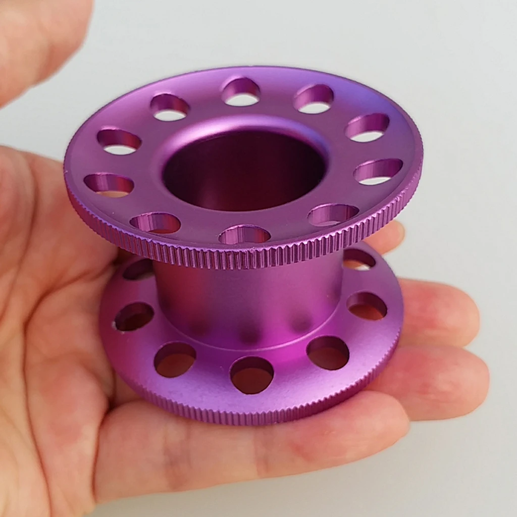 Portable Aluminum Alloy Finger Wreck Reel Scuba Diving Tech Spool Guide Line Spool Snorkeling Gear Water Sports Accessories