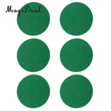 MagiDeal 6 штук воздушный хоккейный стол войлочные толкатели Замена войлочные колодки зеленый 94 мм