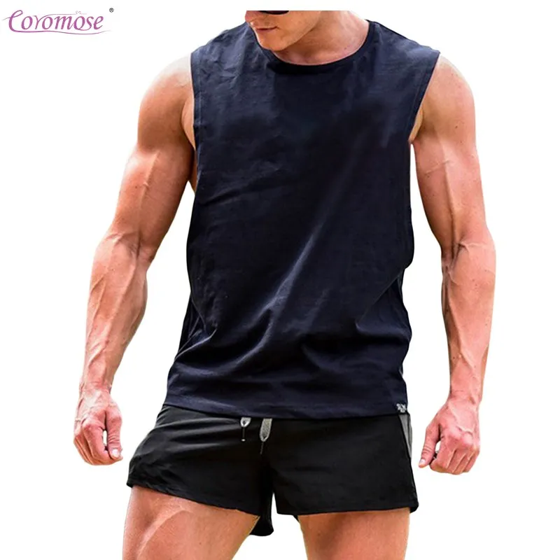 6 x Gilet da uomo 100/% Cotone GYM TRAINING Canotte Muscolo Estate Athletic T-shirt
