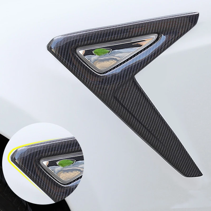 

My Good Car Foliage decorative frame modified true carbon fiber bright frame for Tesla model S 2014-2018 Car accessories