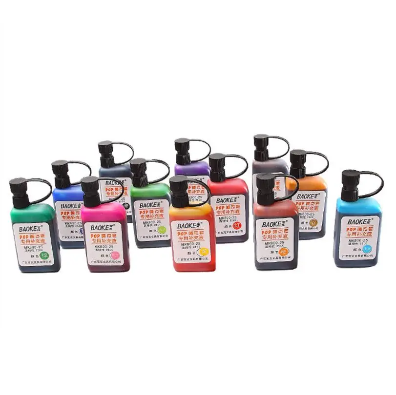 

Baoke Paint Ink for POP Markers 25ml Alcohol Based Waterproof