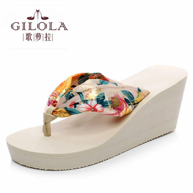 

new size 34-43 platform lady open toe wedge high heels women sandals spring summer women's shoes woman flowers best #Y0731453Q