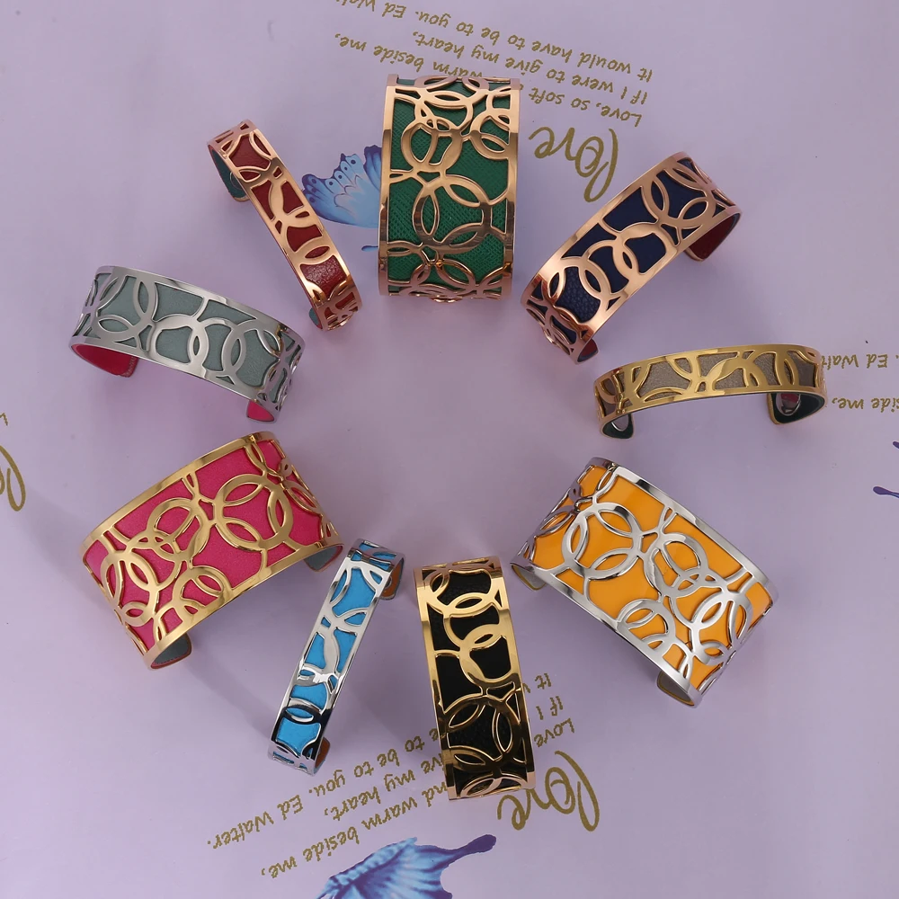 Goedkoop Legenstar Armband Manchette Femme Roestvrij Staal Bangle Vrouwen Omkeerbare Verwisselbare Streep Pulseiras 2019